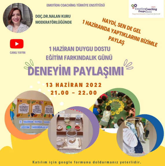 1 Haziran Duygu Dostu Eğitim Farkındalık Günü Deneyim Paylaşımı