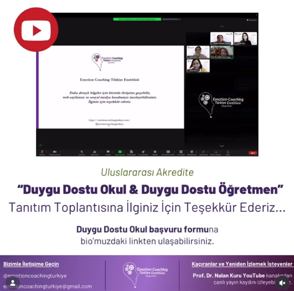 Uluslararası Akredite “Duygu Dostu Okul & Duygu Dostu Öğretmen” Tanıtım Toplantısı’nı gerçekleştirdik