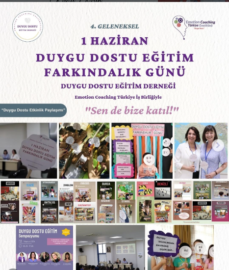 Bu yıl 3. düzenlenecek olan 1 Haziran Duygu Dostu Eğitim Farkındalık Günü Yaklaşıyor!