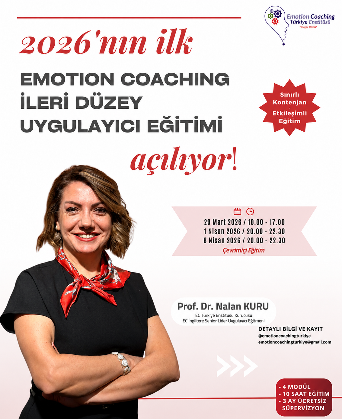 Yılda yalnızca 3 defa açılan, 2026’nın ilk EC İleri Düzey Uygulayıcı Eğitimi açılıyor!