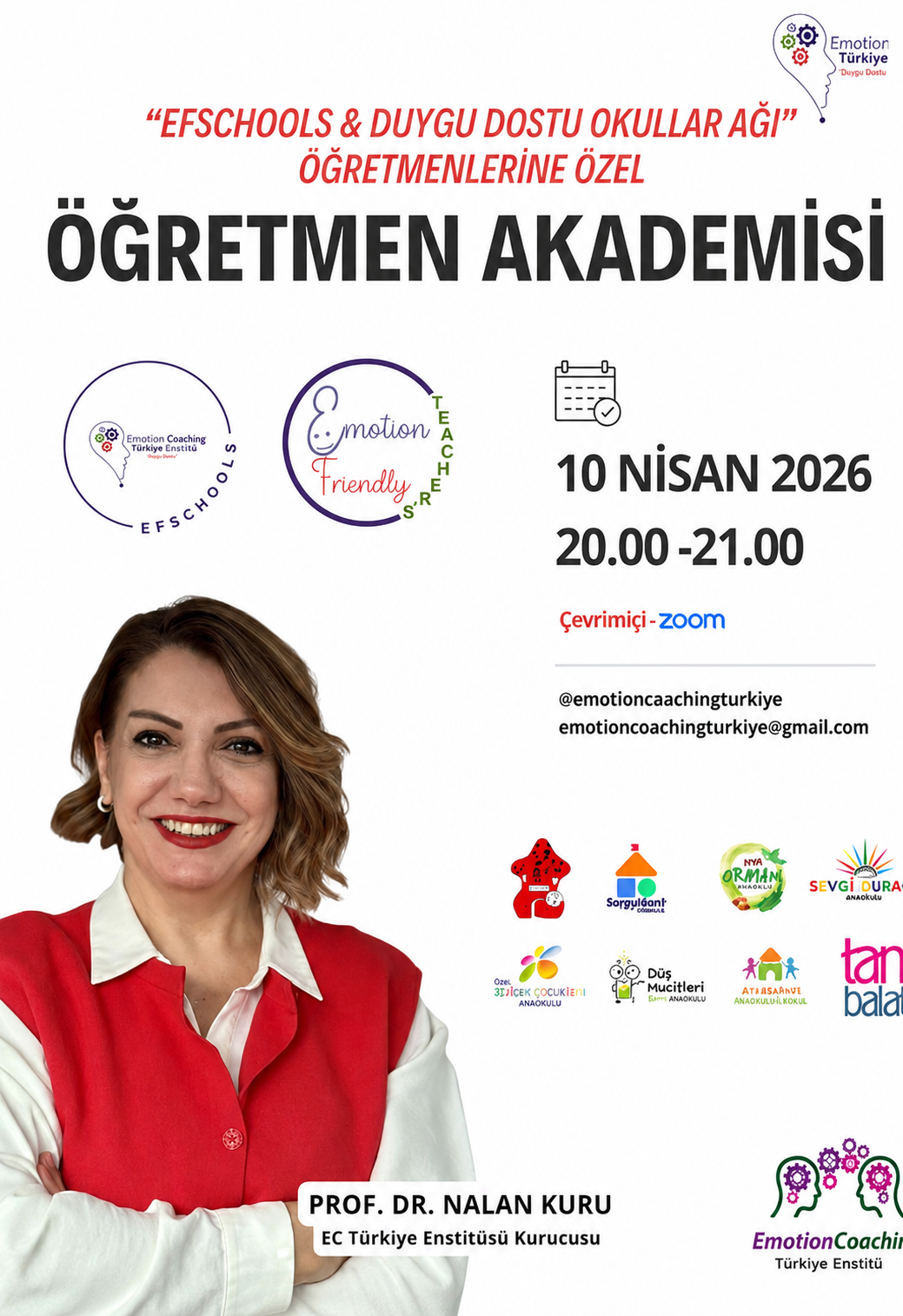 "Efschools & Duygu Dostu Okullar Ağı" Öğretmenlerine Özel Öğretmen Akademisi