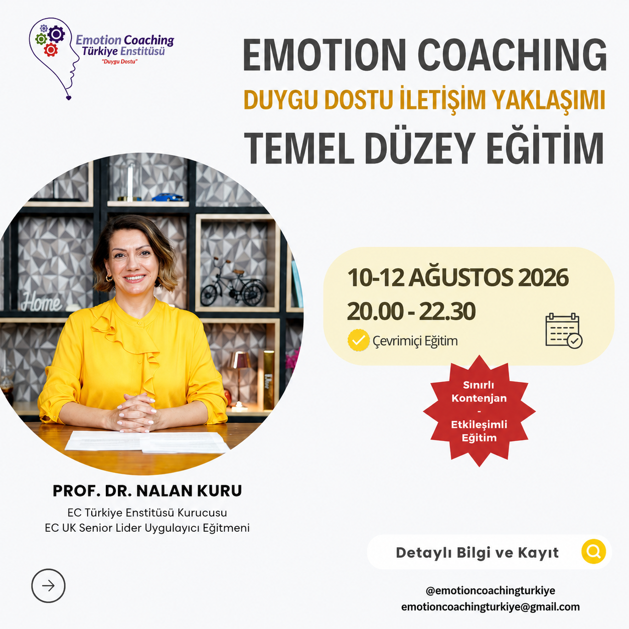 Emotion Coaching Duygu Dostu İletişim Yaklaşımı Temek Düzey Eğitim açılıyor!